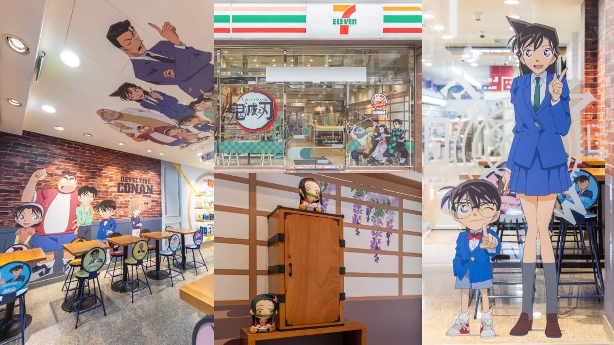 7-11「柯南、鬼滅之刃」2大主題店!今夏最狂動漫門市直擊,少年偵探隊、九柱牆必打卡