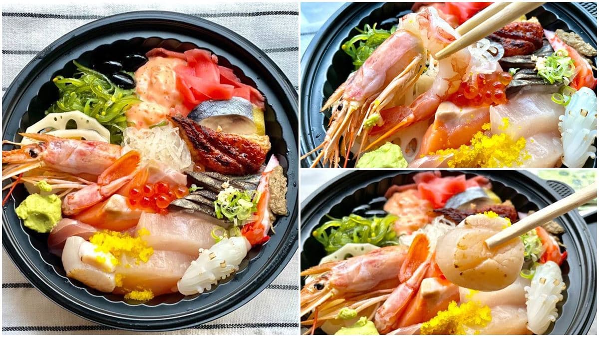 海鮮控請進!高CP值「日料丼飯」1碗嘗13種海鮮,先嗑超大尾天使紅蝦、炙燒干貝