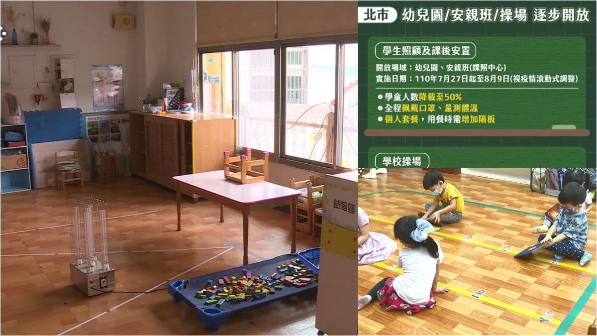 爸媽鬆口氣!北市宣布「有條件」開放幼兒園、安親班,7/27起連續14天試辦