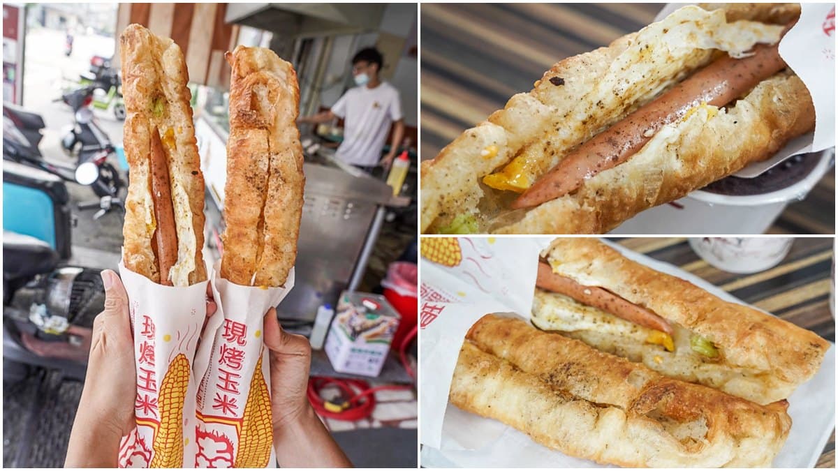 全台唯一!鹹油條獨門「蓬鬆口感」像吃炸蛋蔥油餅,夾入「德腸、荷包蛋」超對味