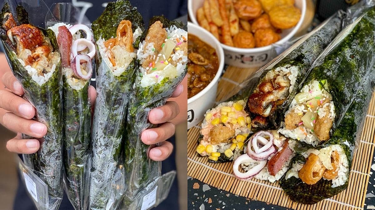 選擇困難症發作!高CP韓式飯捲有18種口味,海鮮控先試100克鰻魚、整條台南蝦捲