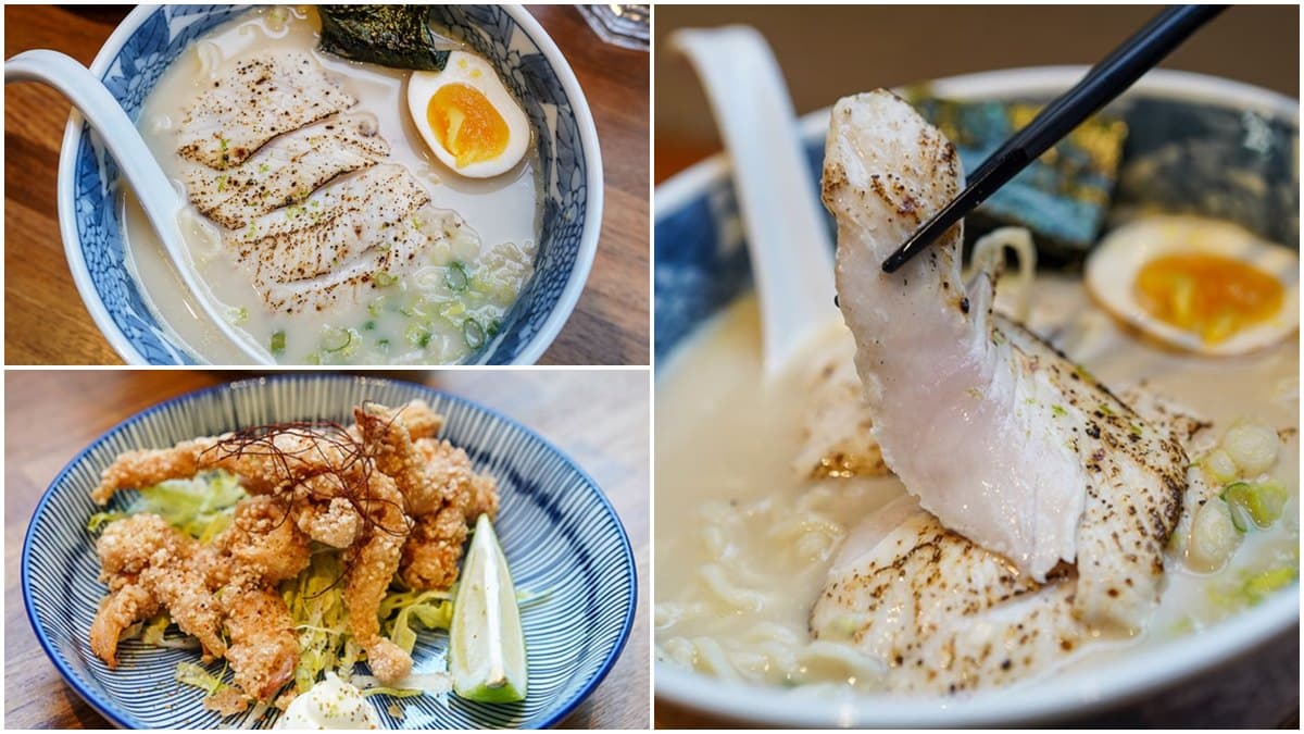 定置漁場直送海鮮!「鬼頭刀拉麵」湯、麵都能無限續,「蝦醬炸透抽」吃得到滿滿鮮味