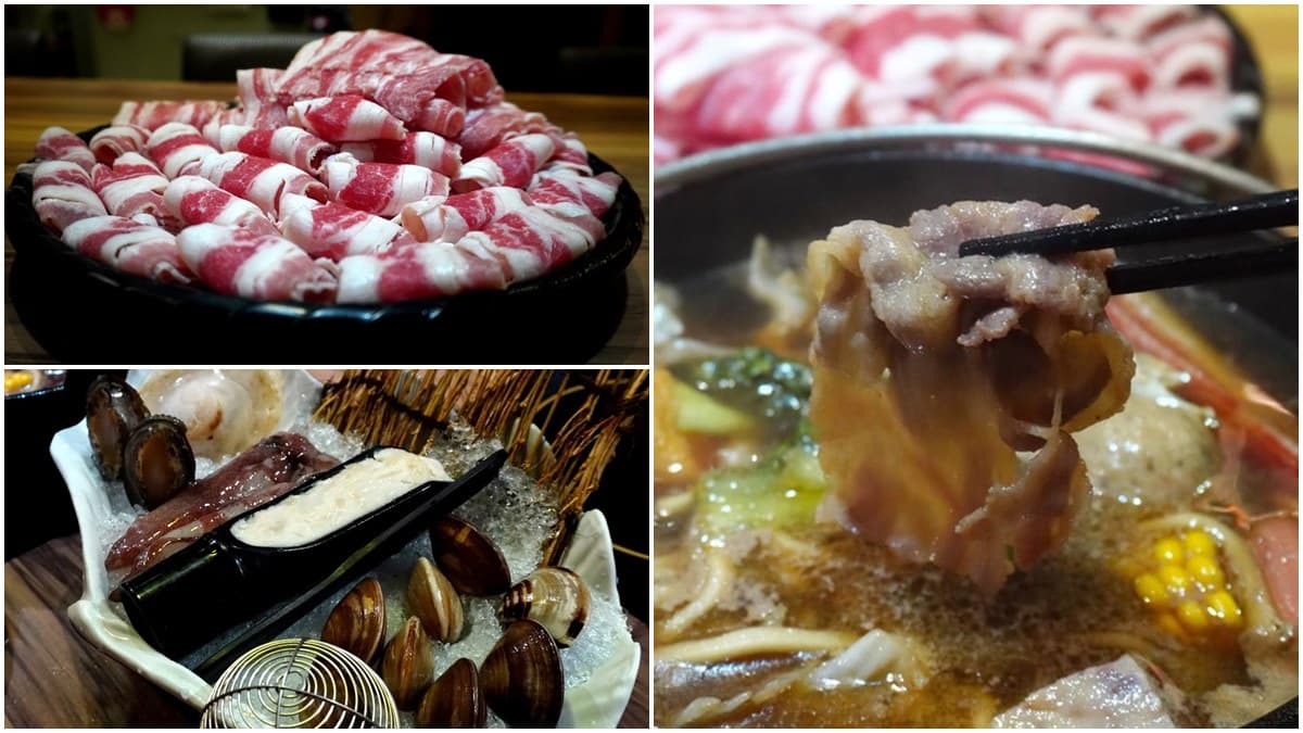 肉控快衝!超澎派獨享鍋爽嗑整座「手切肉片山」,豪華海鮮盤吃得到九孔鮑、鮮嫩干貝