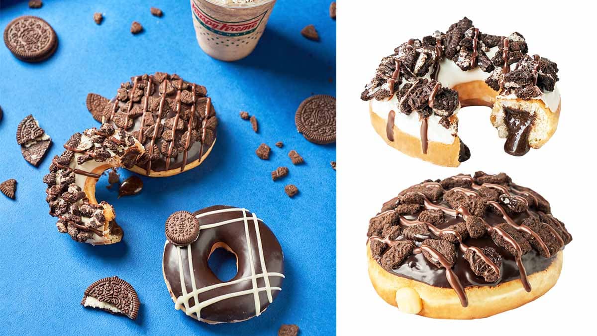買六送六來了!Krispy Kreme推「OREO甜甜圈」,OREO餅乾碎+卡士達夾心太邪惡