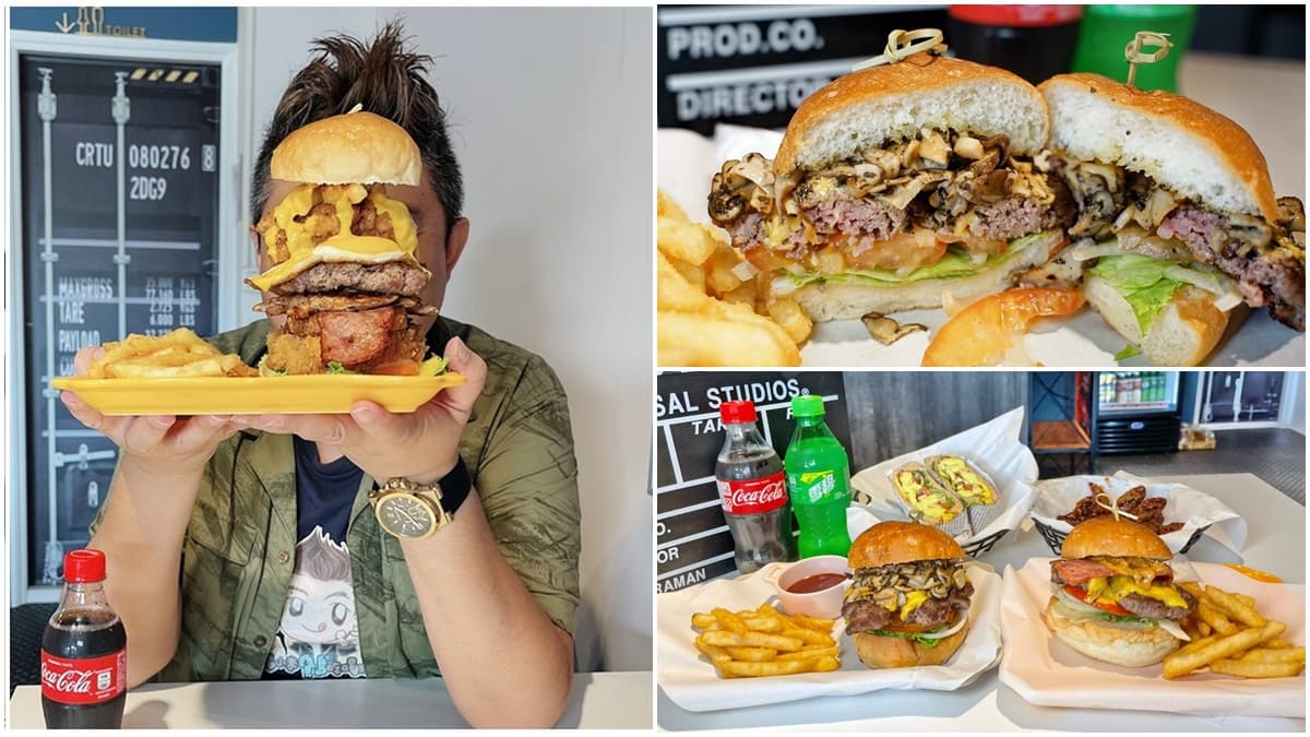 堆到比臉高!超浮誇「手作漢堡」吃得到8種配料,重口味必點「松露牛肉堡」
