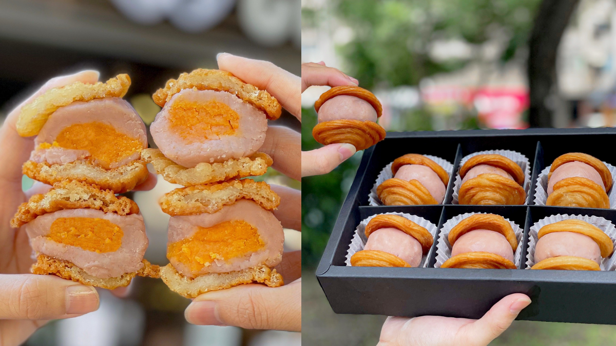 芋泥控暴動!Churros「吉那月餅」爆餡芋泥+鹹蛋黃太邪惡,限時1週開賣