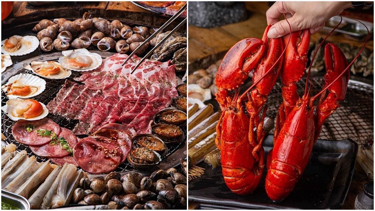 整隻龍蝦吃到飽!台南浮誇燒肉爽嗑30種食材,伊比利豬、現撈泰國蝦也必點 整隻龍蝦吃到飽!台南浮誇燒肉爽嗑30種食材,伊比利豬、現撈泰國蝦也必點