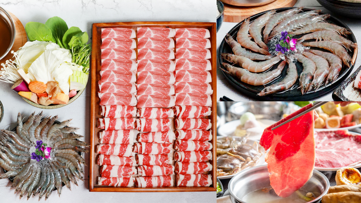 188元吃超飽!千葉火鍋「肉、海鮮爆量鍋物」300克牛肉、蝦+蛤蜊一次滿足