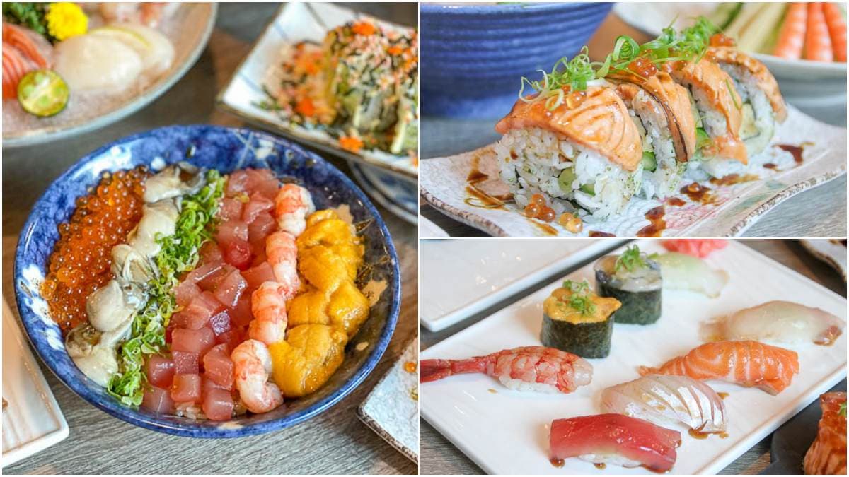 使用當季漁獲!台南隱藏版日料必點爆量「五鮮丼」,招牌握壽司爽嗑8種海味