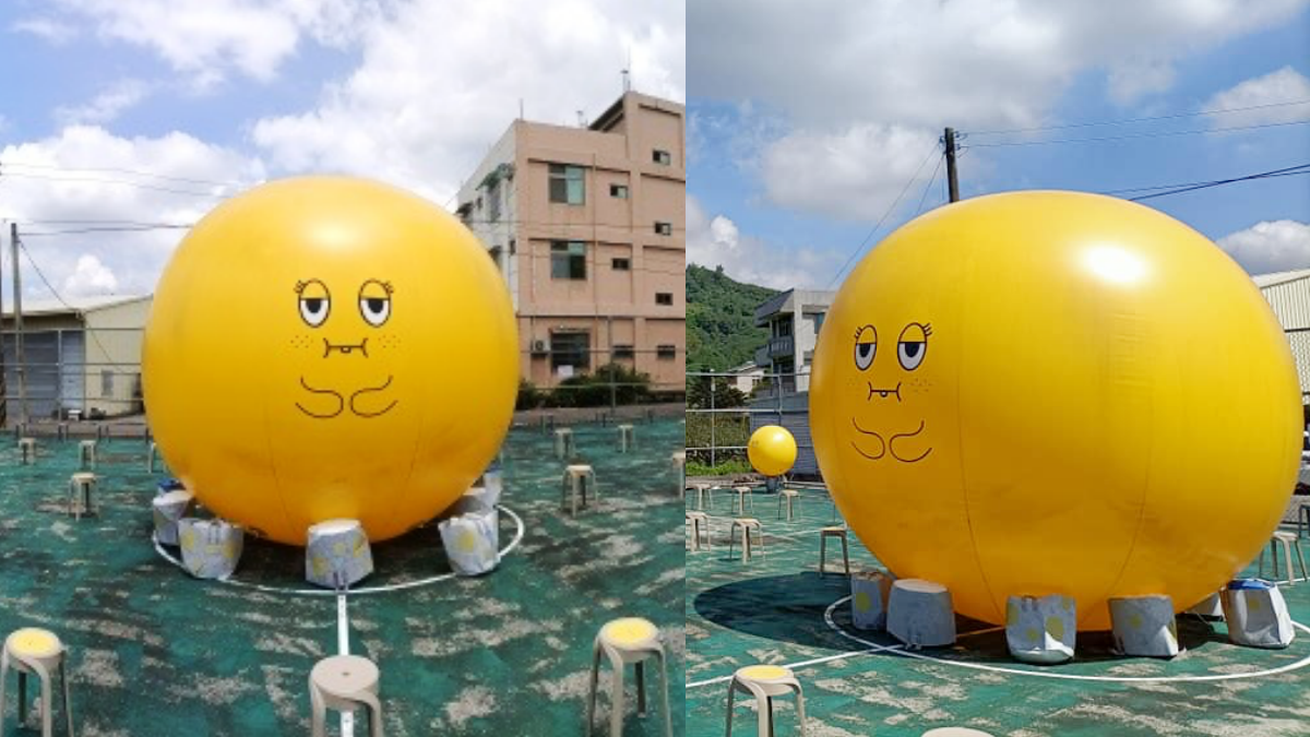 台中「社交巨梨」限時登場!1.5公尺「阿梨」免費拍,圓滾滾呆模樣太Q