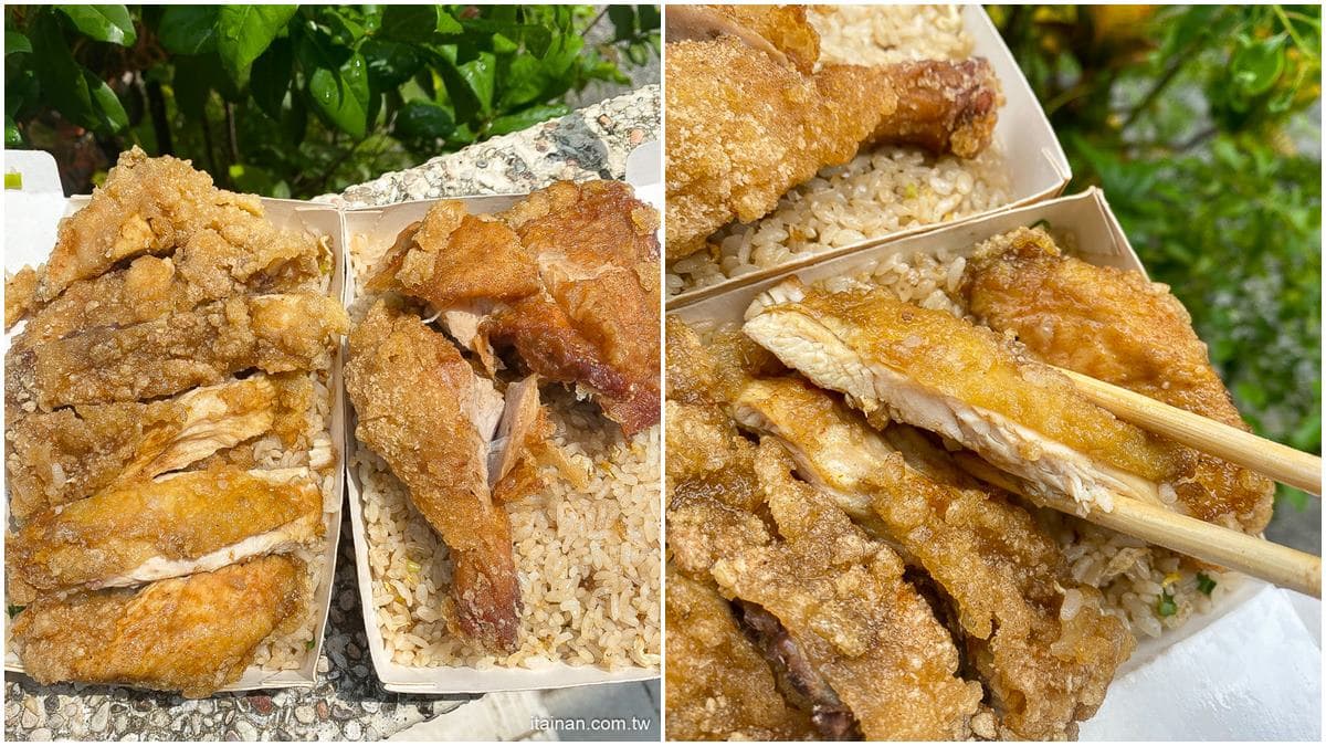 滿到蓋不起來!台南超浮誇炒飯鋪「整塊雞排」只要90元,還能免費加飯太佛心