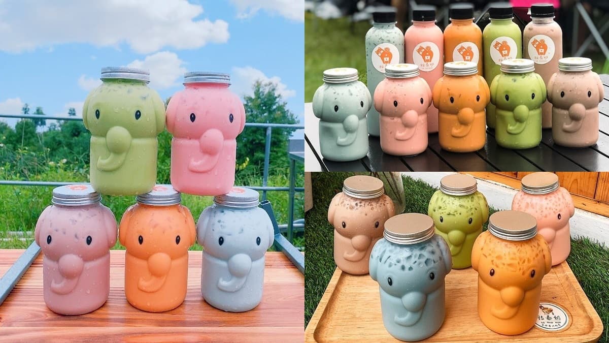 不只小鮮肉奶茶!最新台南「大象瓶泰奶」,粉紅蘇打、玫瑰奶等7種口味可喝
