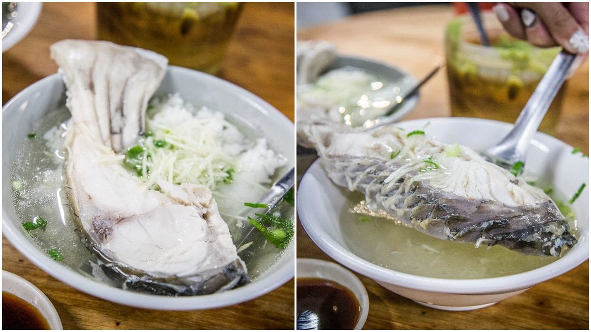 嘉義人私藏宵夜!巨無霸「草魚肉湯」只要55元,加5元升級鮮嫩魚肉粥