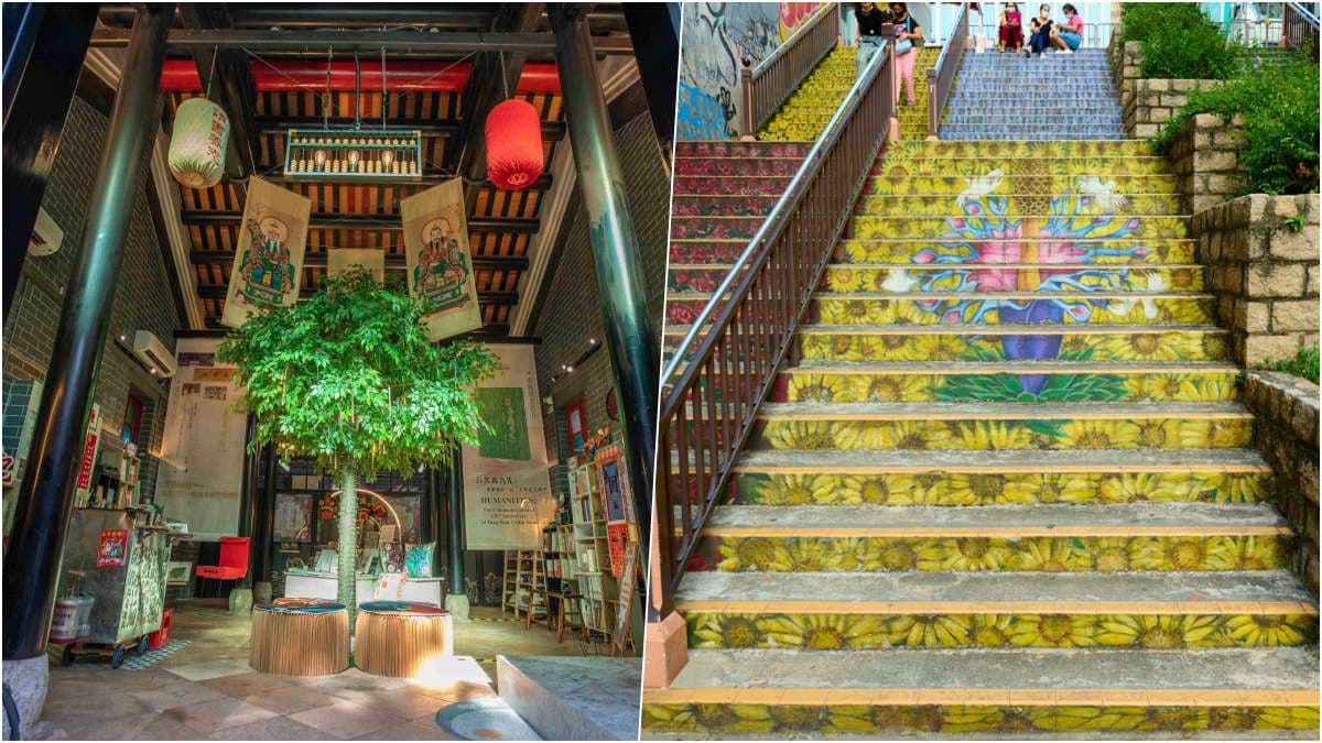 市場隱藏版「新潮畫廊」,香港西九龍彩繪牆大公開!百年古廟裡發現無人書店