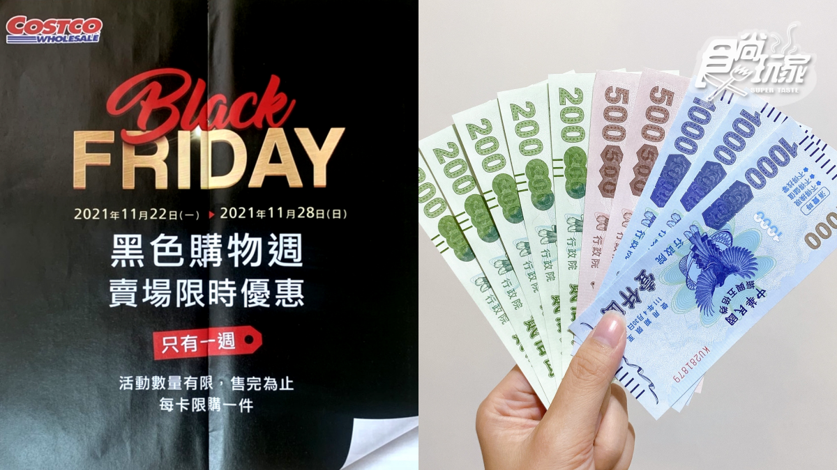 好市多「黑色購物節」限時7天!每卡限購1件、紙本+數位五倍券都收