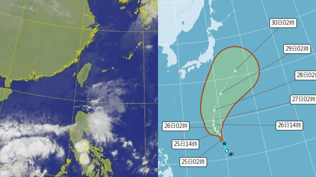 輕颱「瑪瑙」生成路徑曝!東北季風接力整週濕涼,1張圖看懂1週天氣變化
