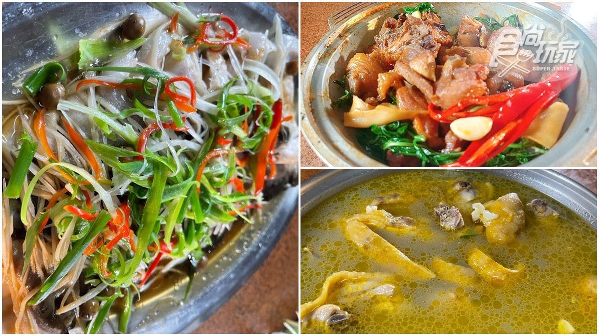 老饕才知道!台中隱藏版「山產美食」先嗑鐵板山豬肉,蒜頭雞湯嘗得到奶油香