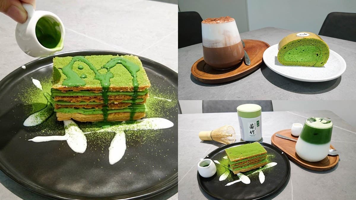 【新開店】台南隱密甜點店!抹茶千層酥內用才吃得到,濃郁生乳捲有滿滿餡料