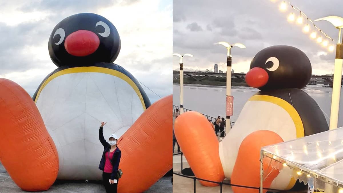 巨大版「企鵝家族Pingu+小小兵」齊現身!大稻埕碼頭雙萌快拍,好想兔燒也Q爆 巨大版「企鵝家族Pingu+小小兵」齊現身!大稻埕碼頭雙萌快拍,好想兔燒也Q爆