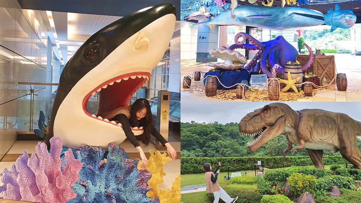 巨型章魚、鯨鯊出沒南港!全台獨創「深海歷險」互動樂園,還有高空暴龍可拍