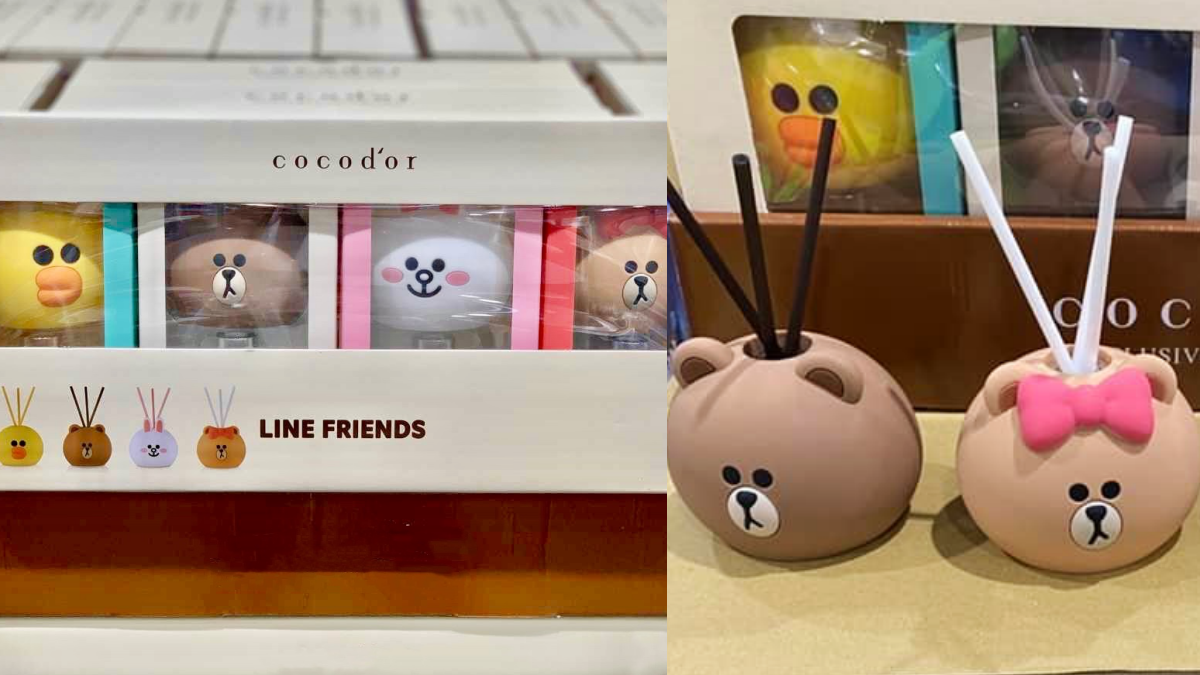 熊大粉集合!好市多「LINE FRIENDS擴香瓶」太Q,大頭造型+4種香氣必入手