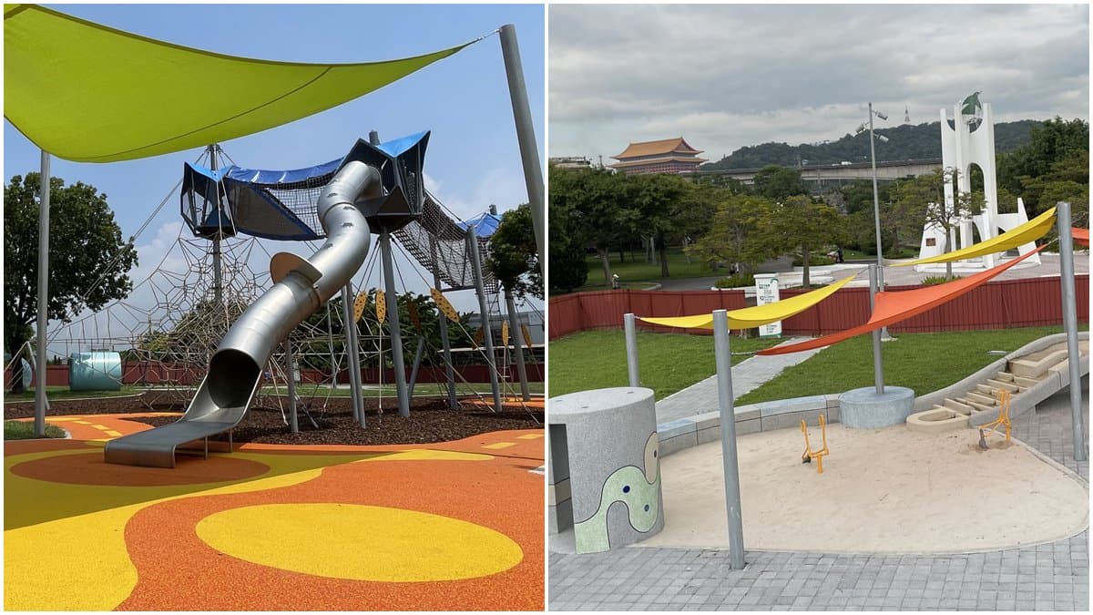 遛小孩天堂再+1!台北「新生公園遊戲場」開幕,爽玩塔台滑梯、刺激攀爬網