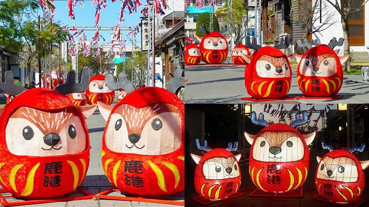 最正宗台版奈良「梅花鹿大道」!整群「小鹿不倒翁」排排站,晚上還會點燈