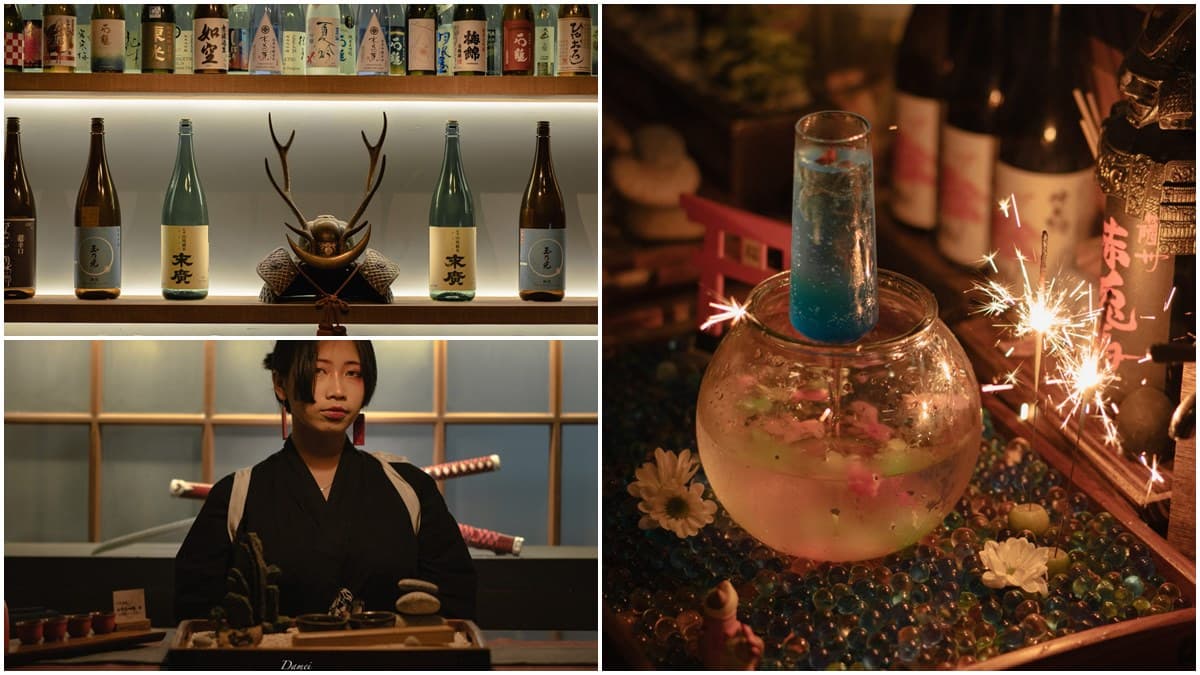 打卡仙女棒調酒!台南「武士主題酒吧」藏在日式宿舍裡,和服調酒師專屬服務