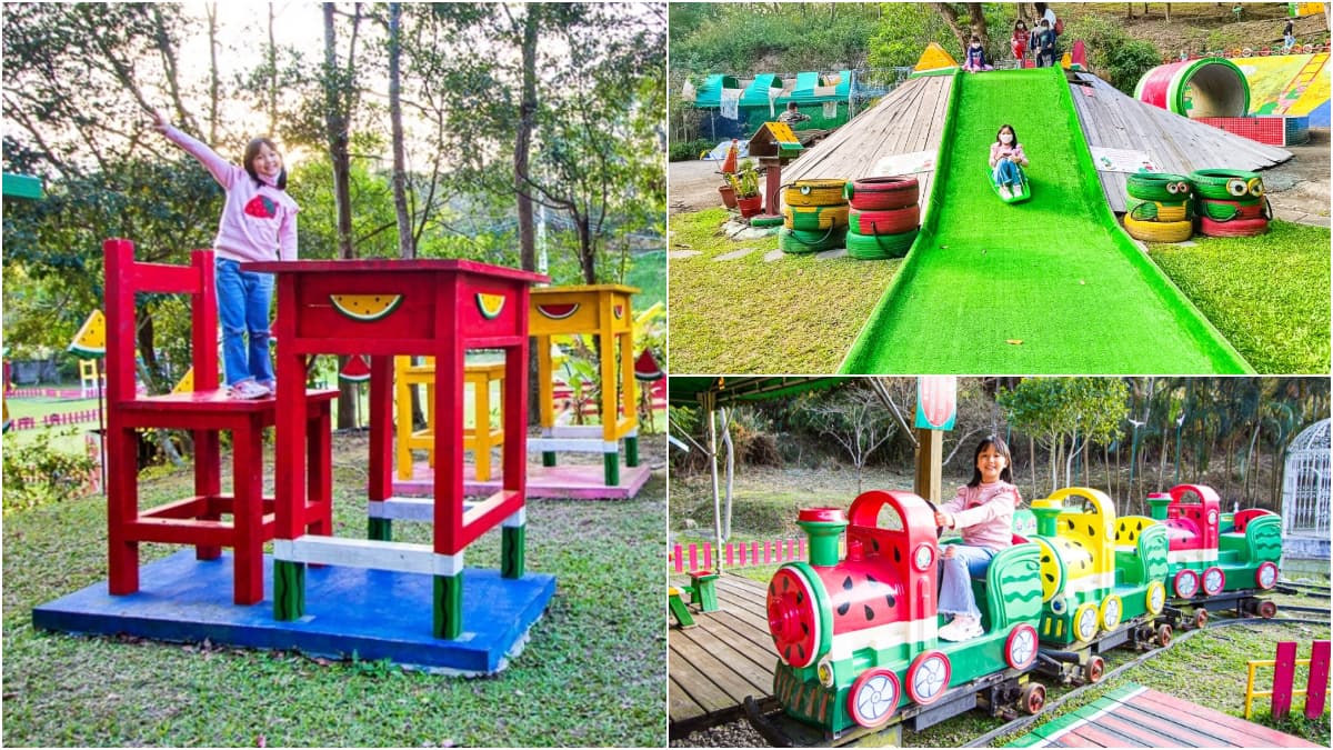 走進西瓜巨人國!全台唯一「水果樂園」爽玩滑草坡、小火車,繽紛造景超好拍