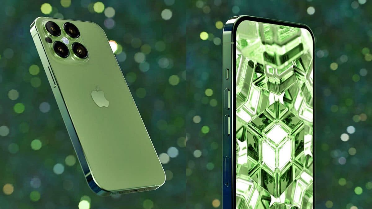 iPhone 14將出現超美「抹茶拿鐵」配色!剪瀏海螢幕搭「四眼怪」鏡頭亮相