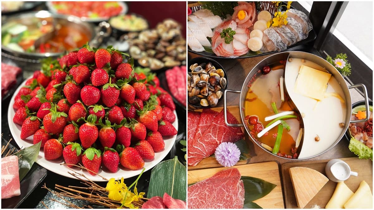 大湖草莓吃到飽、氣泡酒暢飲!新馬辣草莓季開跑,免費升級卜卜蜆雞腿鍋