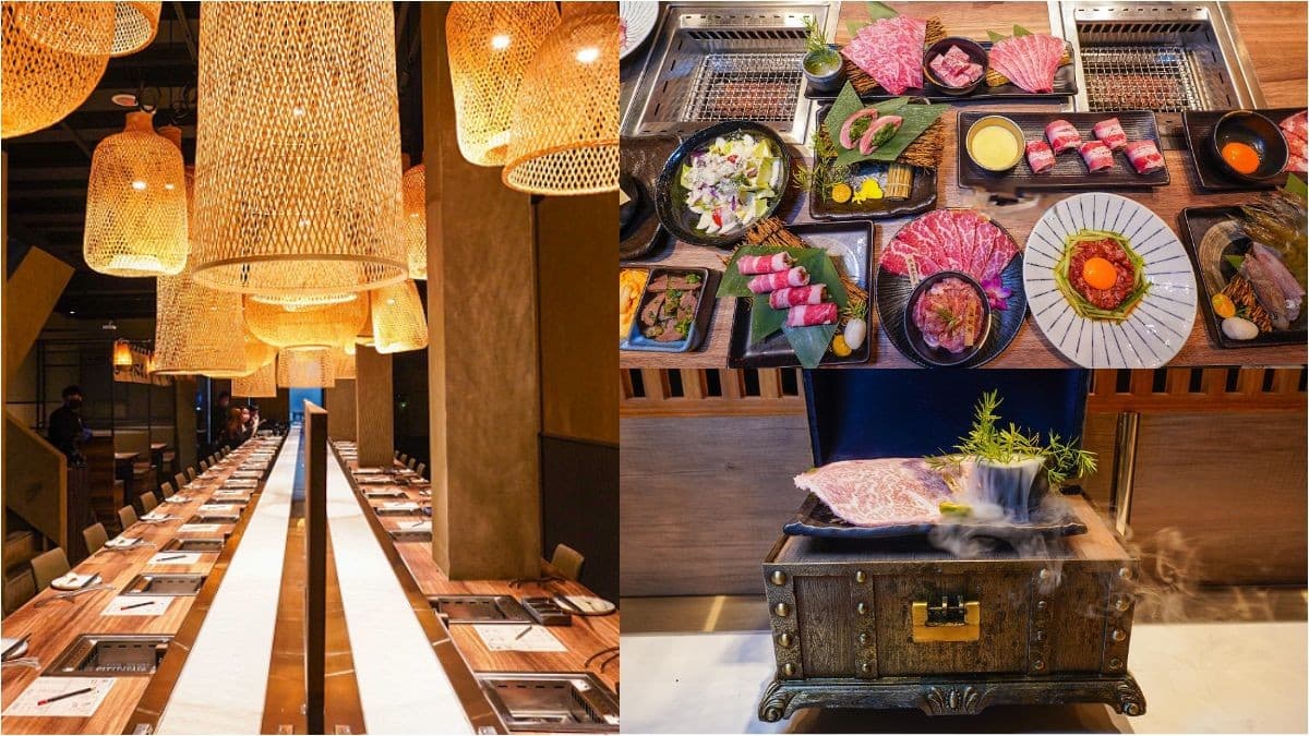 全台首家輸送帶燒肉店!超浮誇「寶藏盒牛」還會噴乾冰,內行必點青蔥厚牛舌