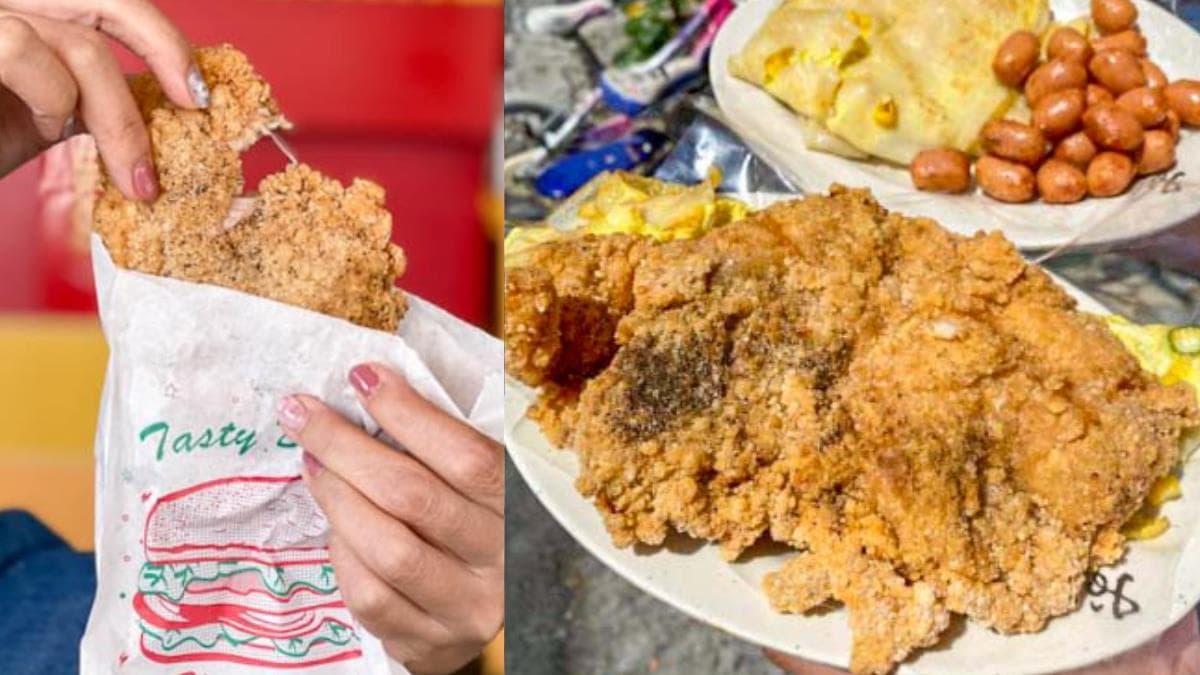 台南超狂炸物早餐!比臉大雞排僅50元,必嘗「古早雞排+麵糊蛋餅」邪惡組合