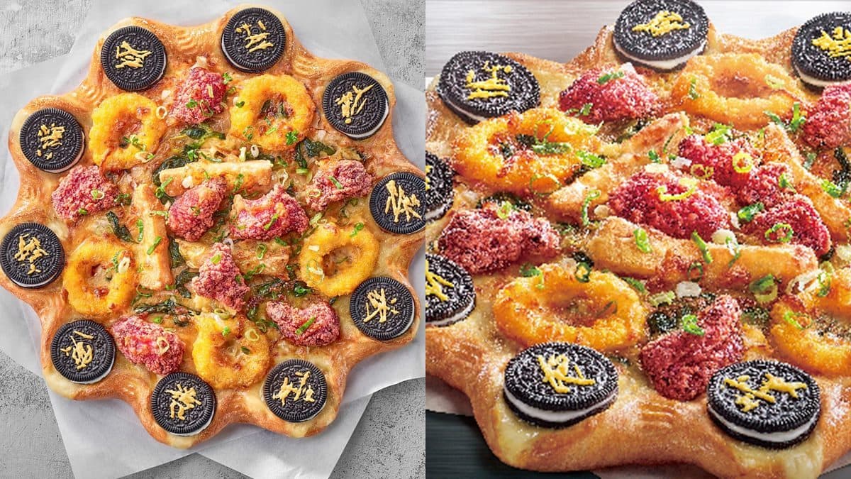 必勝客「台味第一讚鹽酥雞比薩」5/10開賣!爽吃整圈OREO、魷魚圈和甜不辣