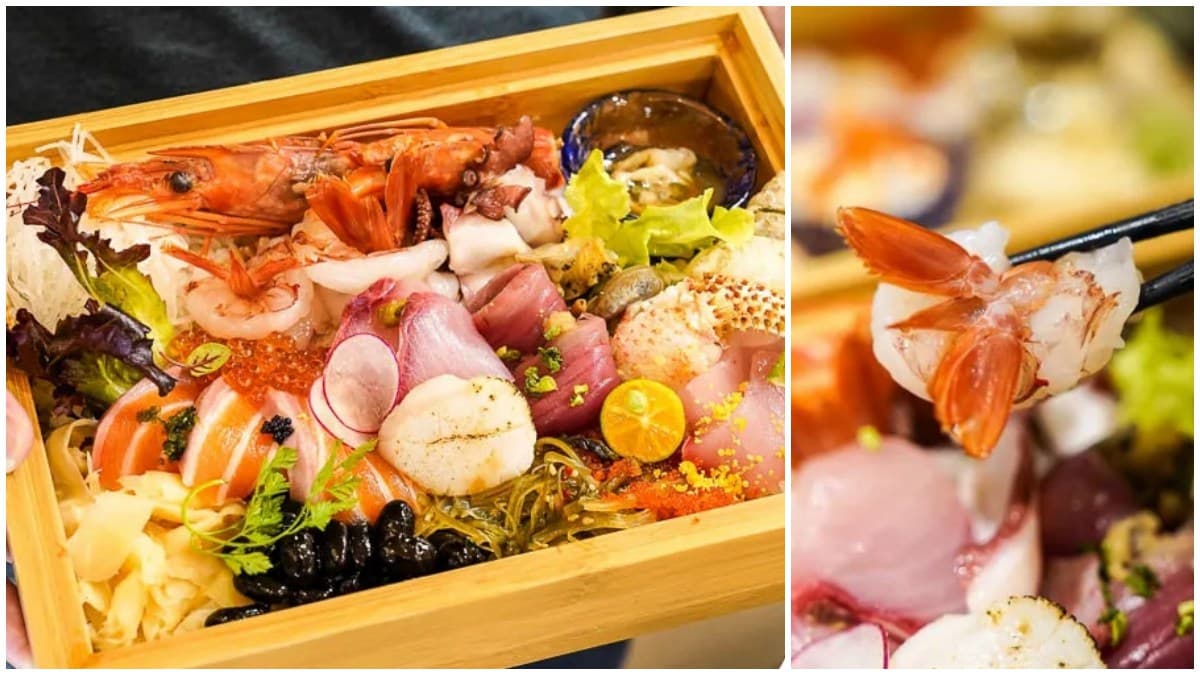 IG燒不停!超浮誇丼飯宛如「海鮮珠寶盒」,雪蟹、天使蝦、生魚片鋪好鋪滿