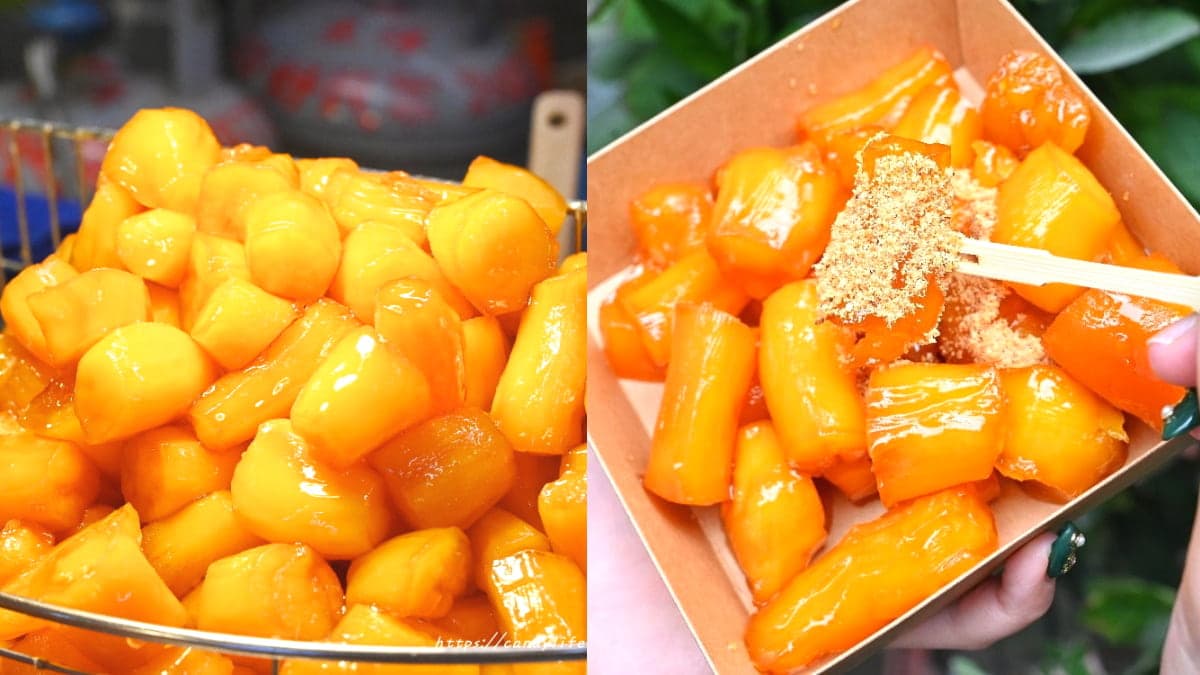 出爐就秒殺!第二市場「蜜糖地瓜」不預訂吃不到,麥芽糖外皮+花生粉超唰嘴