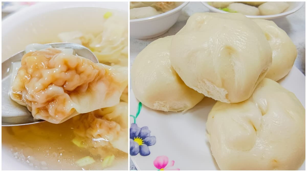 30年沒漲價!八里「佛心肉包」1顆只要5元,35元餛飩湯1碗6顆超飽足