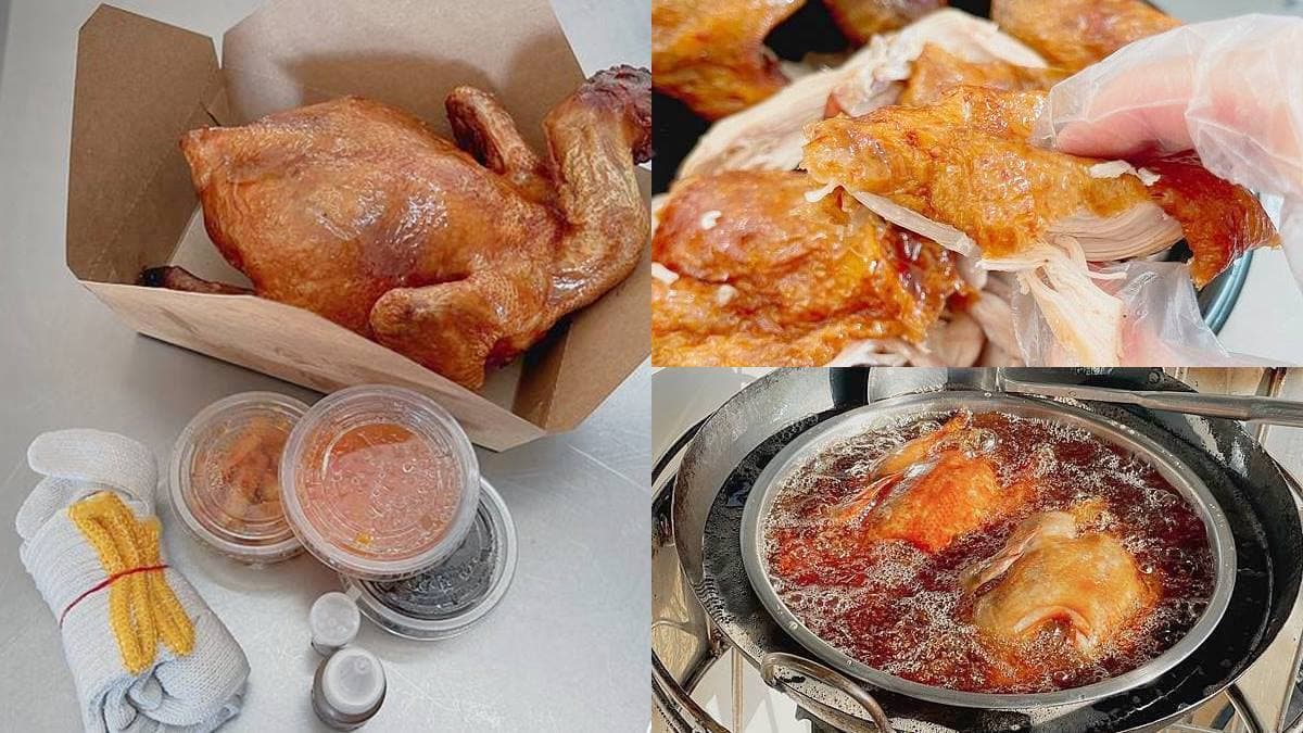 5星飯店主廚脆皮雞藏在這!金黃雞皮+爆汁肉質一吃上癮,必搭自製中藥椒鹽