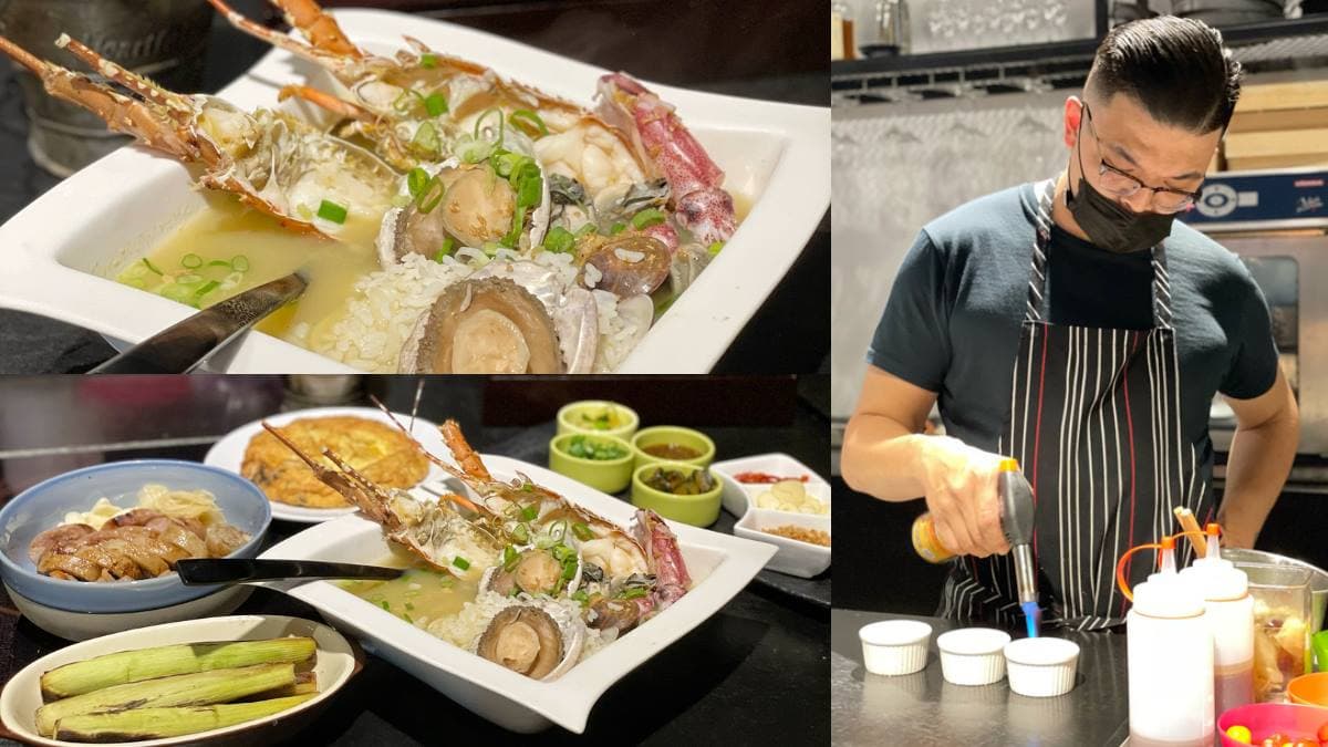 五星級主廚現場料理!「隱藏版海鮮粥」吃得到龍蝦、鮑魚,鮮蚵烘蛋厚實鬆軟