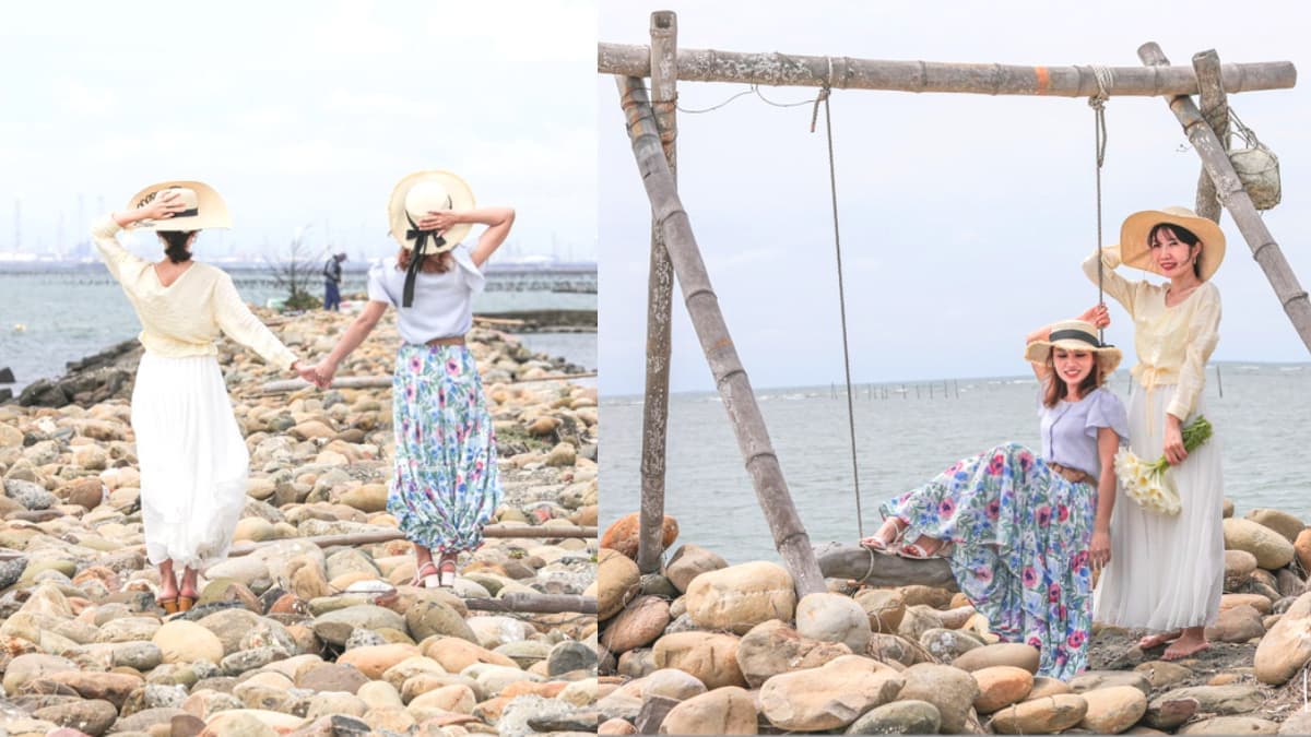 免費拍到手軟!IG暴紅「賞海祕境」打卡漂流木鞦韆,「海堤伸展台」網美最愛