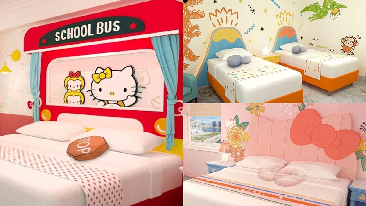 少女心狂噴!超萌三麗鷗主題房10款可住,Kitty、美樂蒂、大眼蛙都能拍