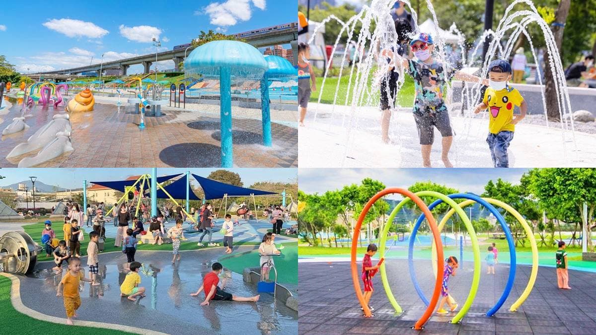 搭公車、捷運就能到!雙北5戲水公園:全台最大水樂園、1公頃水陸空遊戲場