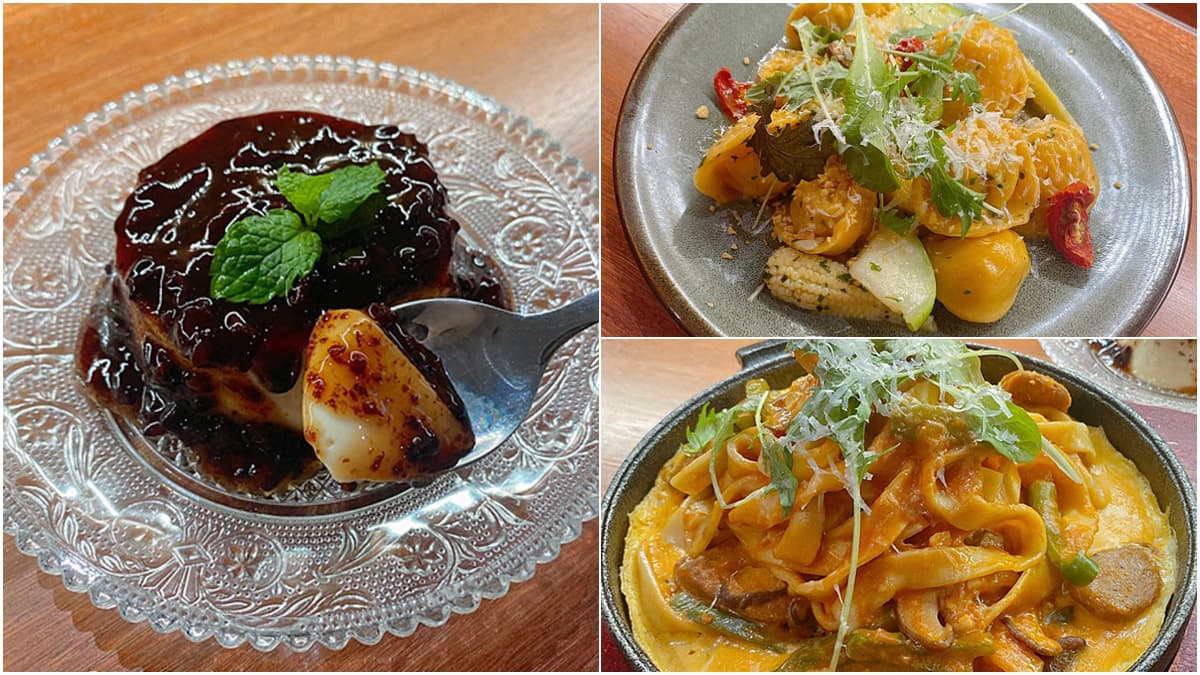 超有哏黑色布丁在這!創意麵食館「薯泥麵餃」Q彈扎實,披薩式鐵板麵也必嘗