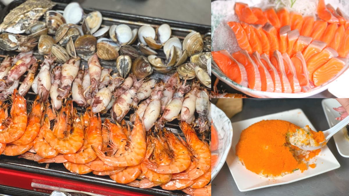299元嗑到痛風!4種海鮮不限時吃到飽,加碼「鮭魚生魚片」1片不到10元