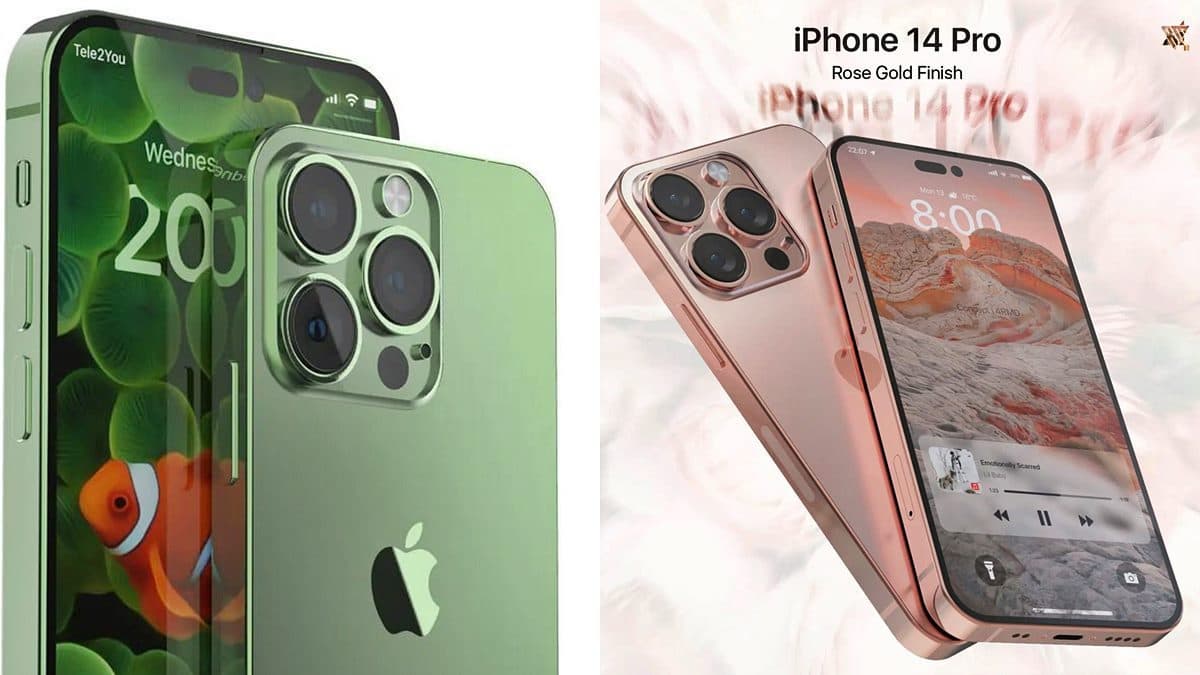 美出新高度!iPhone 14新款抹茶山綠、玫瑰奶茶金,6款Pro配色搭配無瀏海螢幕