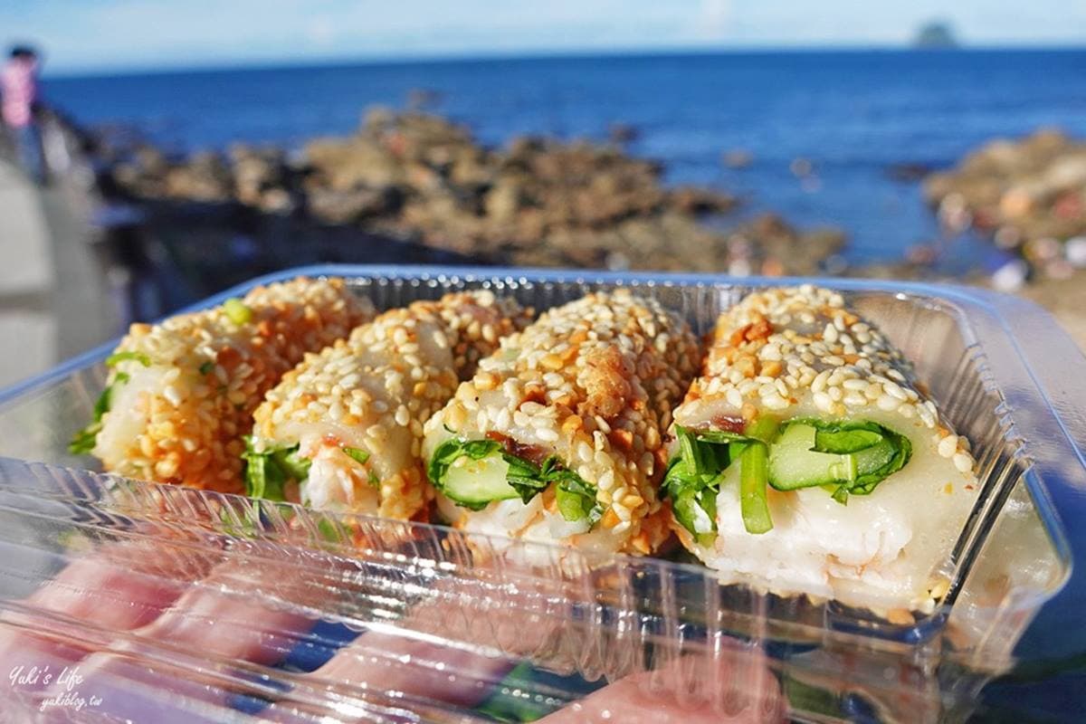 基隆隱藏版下午茶!「海鮮麻糬」包龍蝦、烏魚子,嘗鮮鹹甜滋味邊賞海景