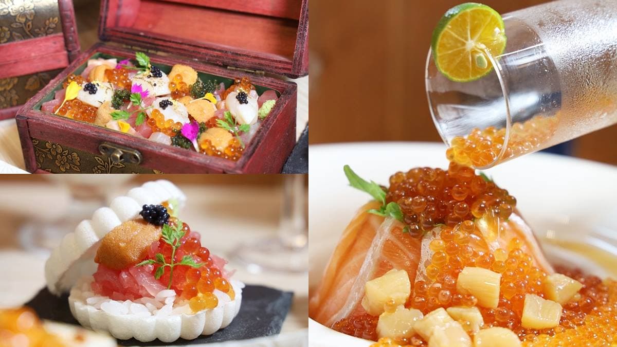 海鮮控衝台南!「海膽寶藏」鋪滿魚卵+生魚片,再嗑海膽最中餅、扇貝起司燒