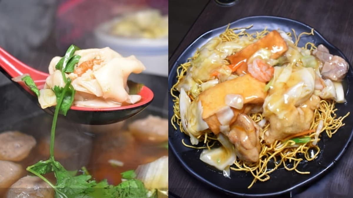 松山最強港式茶餐廳!雲吞霸氣塞入大尾鮮蝦,道地「廣東炒麵」料多到滿出來