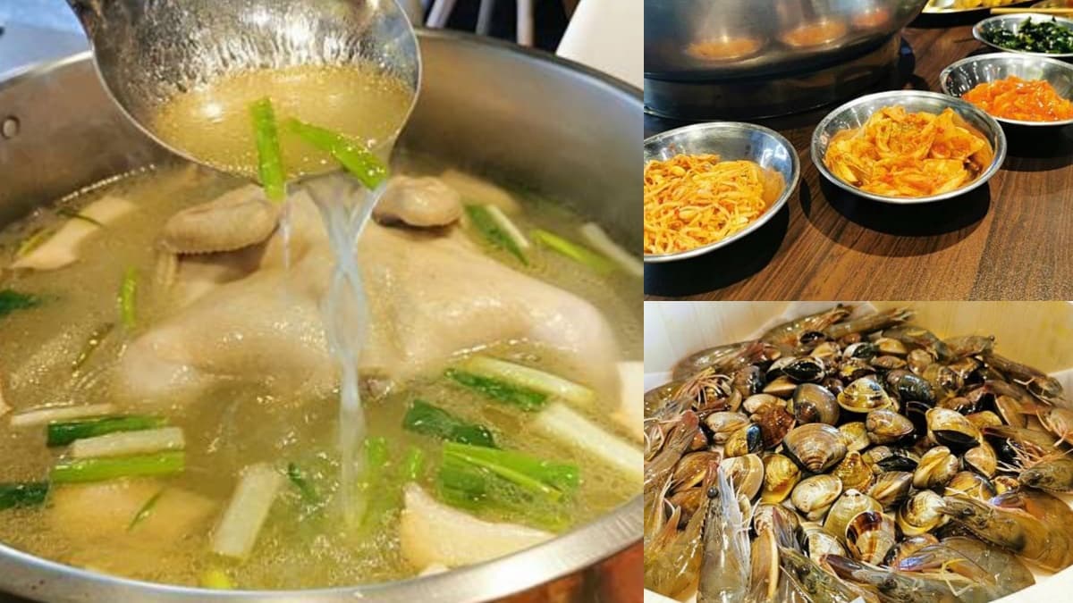 整隻活體雞入鍋!新北道地「韓式料理」小菜吃到飽,浮誇大盆裝滿滿蛤蜊