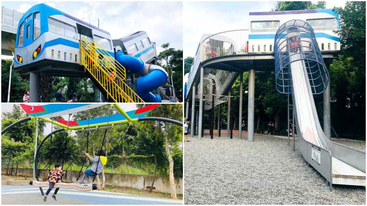 全台唯一捷運主題公園!4米高「車廂溜滑梯」超刺激,玩完再衝旋轉飛椅放電